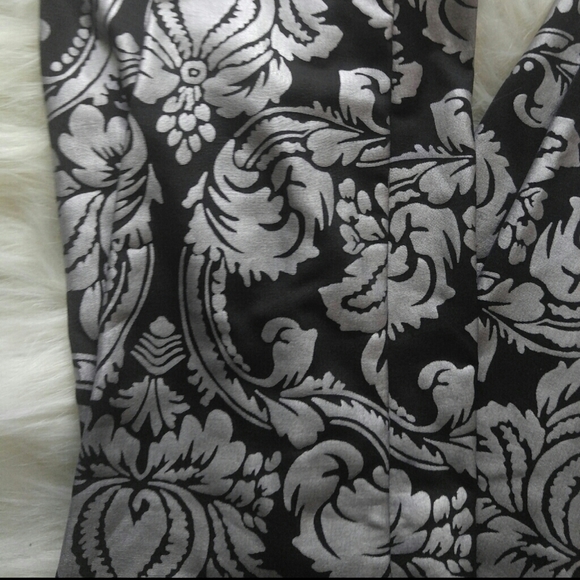 See You Monday Black And Silver Boroque Leggings - Picture 3 of 4